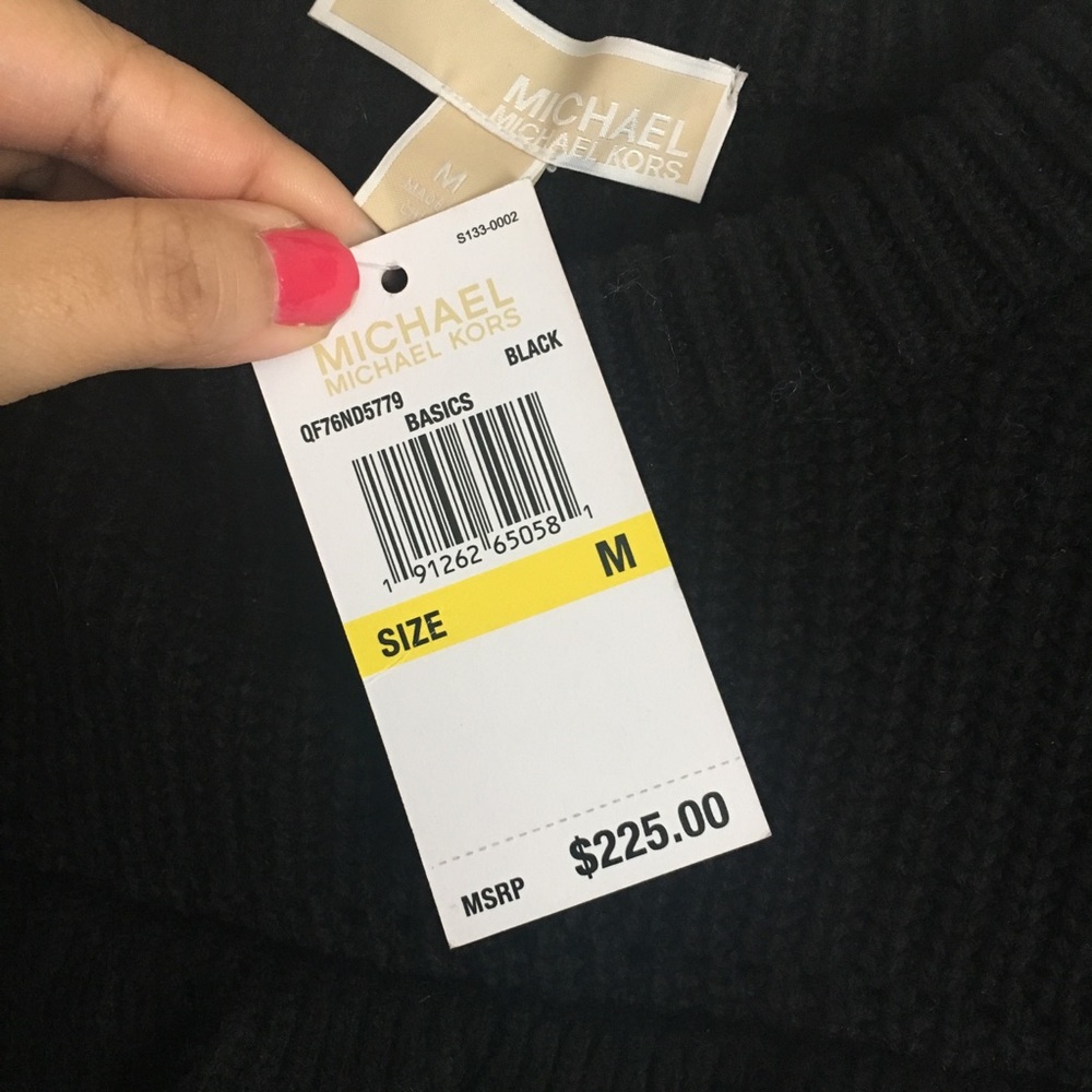 New MICHAEL Michael Kors Black Ruffle Sweater - Picture 6 of 8